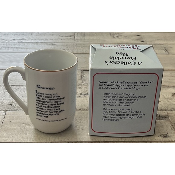 Norman Rockwell‎ Vintage Collectible Mugs - Memories and Bedtime New In the Box - Picture 4 of 15